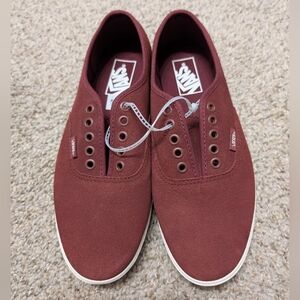 Vans Suede Burgundy Lowpro Shoes